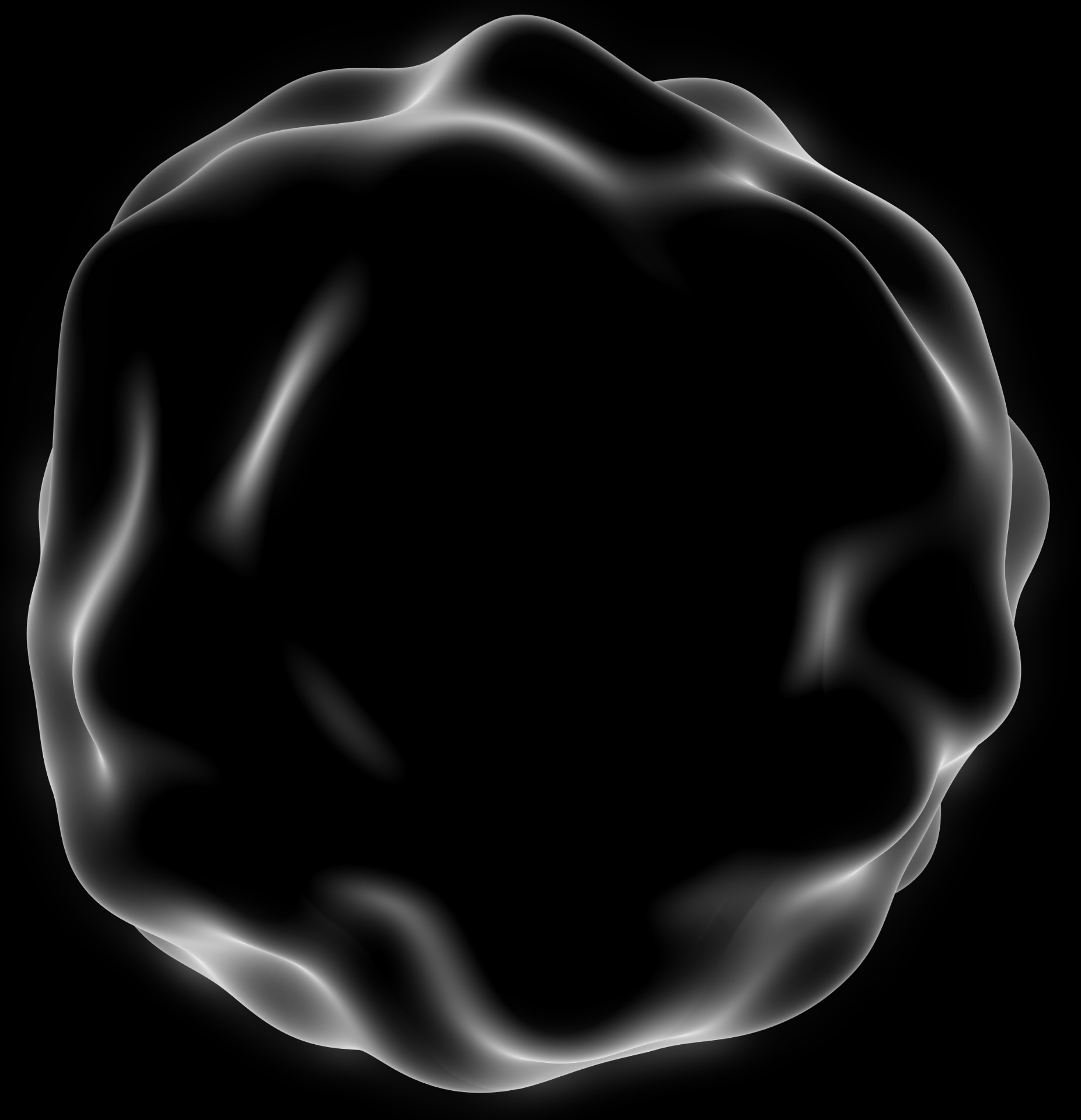 Abstract form representing the transformation of ideas into products